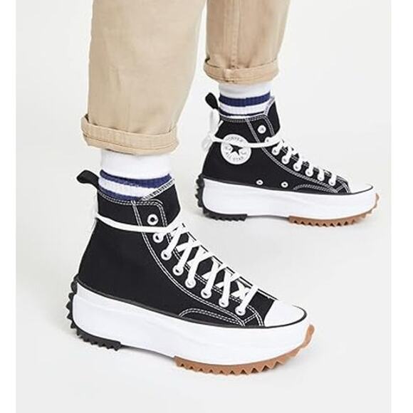 NEW Converse Run Star Hike High Black Unisex Size 8.5M / 10W 166800C - Picture 4 of 6